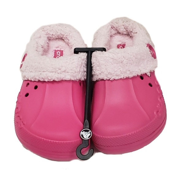 faux fur crocs